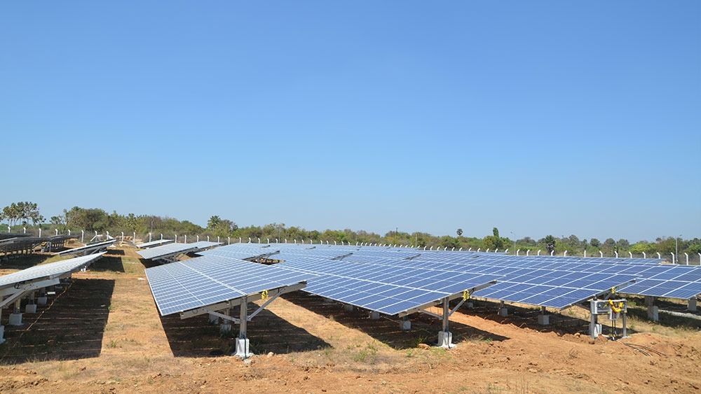 1 MW Industrial Solar Plant - View 2